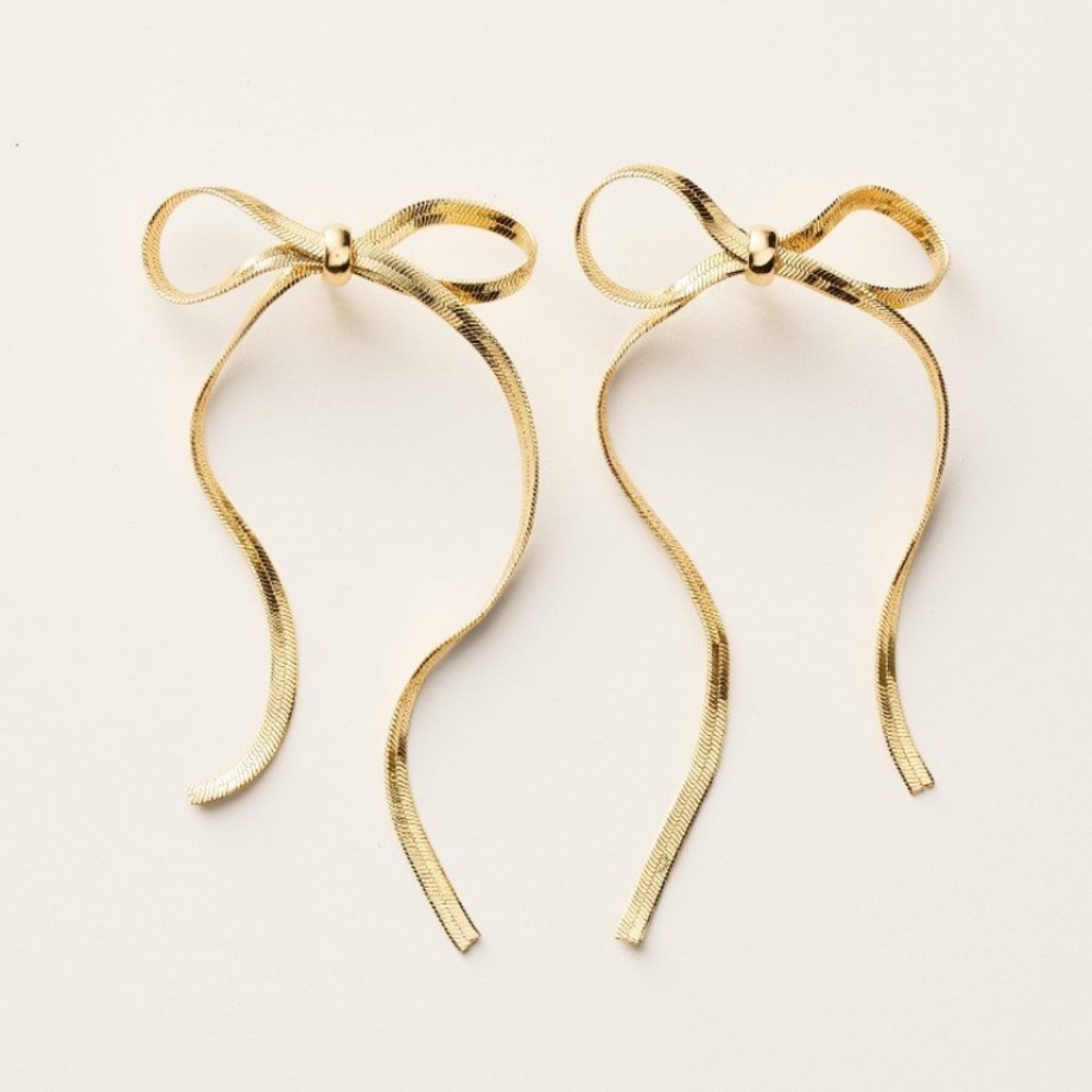 New kate spade New York x Target Bow Drop Stud Linear Earrings